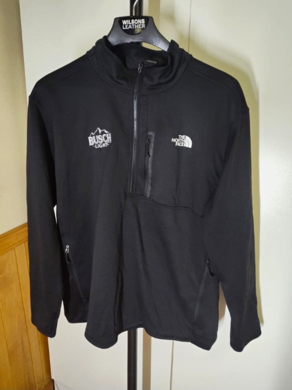 North Face Men's Busch Light Hoodie Sweatshirt Men XXL Black